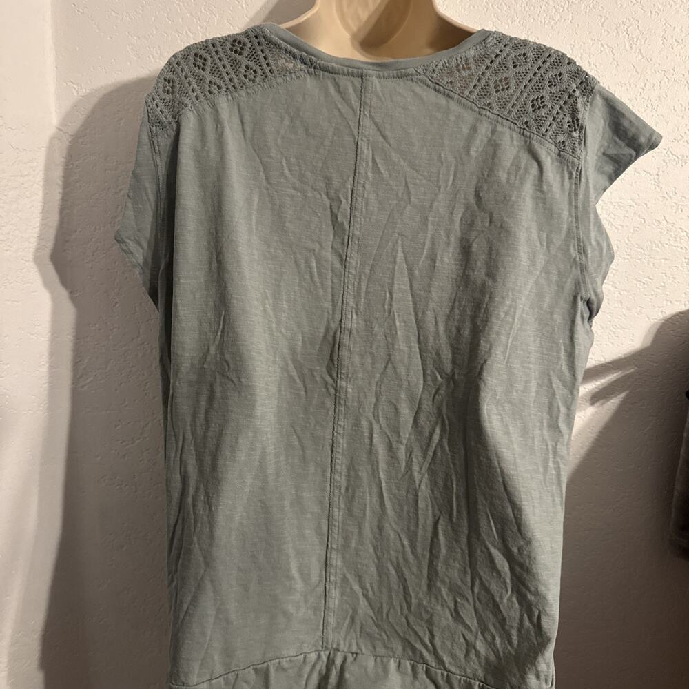 NWOT Kuhl Green Slub Knit Top Womens XL Cap Sleeve Outdoor Tee T-shirt - Picture 4 of 8